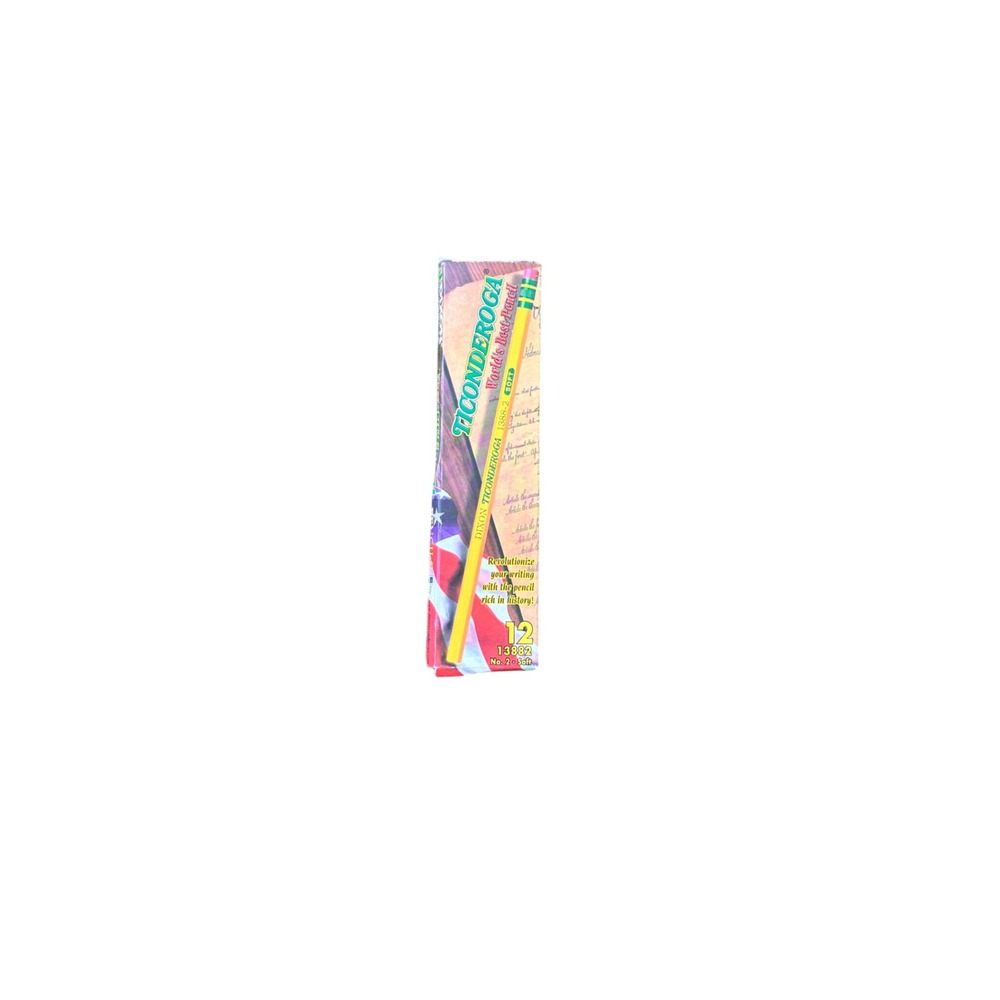 Ticonderoga No. 2 Soft Pencils 10 Count Wood Real Wood Sharpen Easily